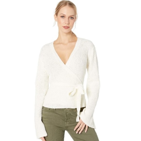 Cupcakes and Cashmere Imelda Faux Wrap Sweater - Picture 3 of 8